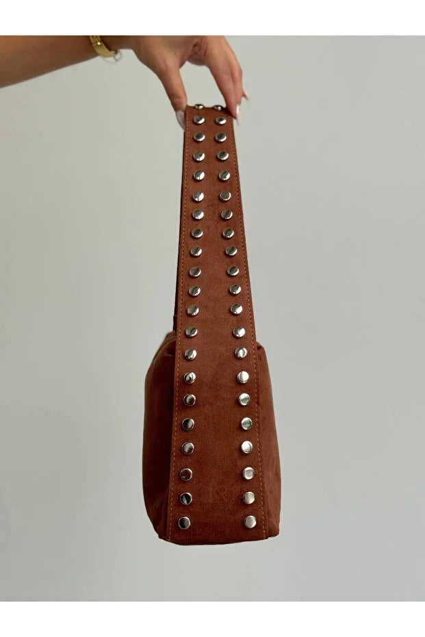 Elsa Shoulder Suede Bag