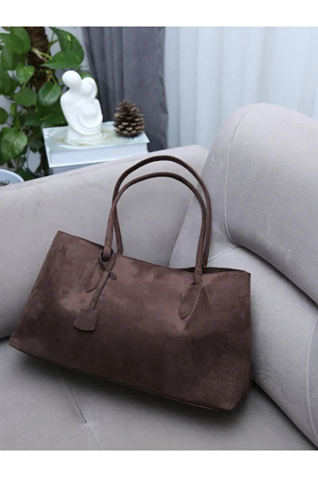 Maya Suede Tote Bag
